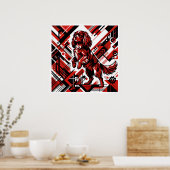 Cavalier King Charles Spaniel Art Deco Poster | Bo (Keuken)