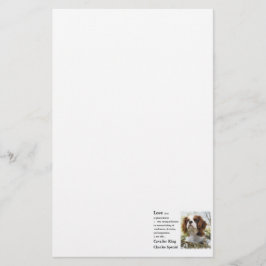 Cavalier King Charles Spaniel Art Love Briefpapier