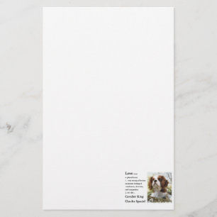 Cavalier King Charles Spaniel Art Love Briefpapier
