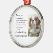 Cavalier King Charles Spaniel Art Love Metalen Ornament (Links)