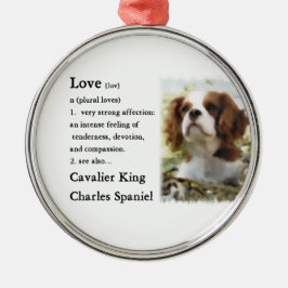 Cavalier King Charles Spaniel Art Love Metalen Ornament