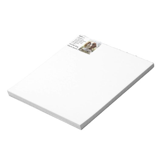 Cavalier King Charles Spaniel Art Love Notitieblok (Linkerzijde)