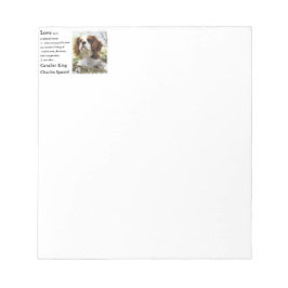 Cavalier King Charles Spaniel Art Love Notitieblok