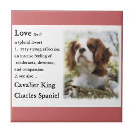 Cavalier King Charles Spaniel Art Love Tegeltje