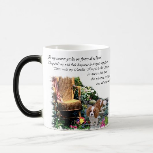 Cavalier King Charles Spaniel Art Magische Mok (Links)