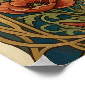 Cavalier King Charles Spaniel Art Nouveau Poster | (Hoek)