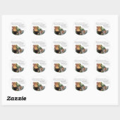 Cavalier King Charles Spaniel Art Ronde Sticker (Vel)
