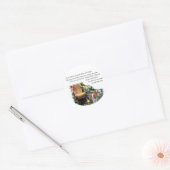 Cavalier King Charles Spaniel Art Ronde Sticker (Envelop)