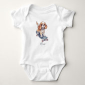 Cavalier King Charles Spaniel Baby Body Romper (Voorkant)