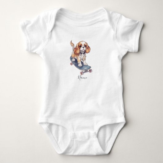 Cavalier King Charles Spaniel Baby Rompertje (Voorkant)