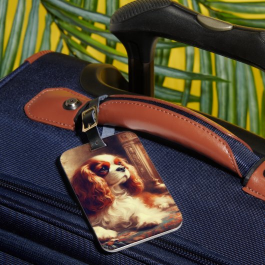 Cavalier King Charles Spaniel Bagagelabel (Voorkant Insitu 1)