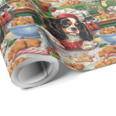 Cavalier King Charles Spaniel Bakken Kerstmis Cadeaupapier (Rol Hoek)