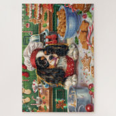 Cavalier King Charles Spaniel Bakken Kerstmis Legpuzzel (Verticaal)