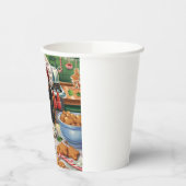 Cavalier King Charles Spaniel Bakken Kerstmis Papieren Bekers (Links)