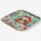 Cavalier King Charles Spaniel Bakken Kerstmis Papieren Bordje (Gebogen)