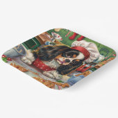 Cavalier King Charles Spaniel Bakken Kerstmis Papieren Bordje (Gebogen)