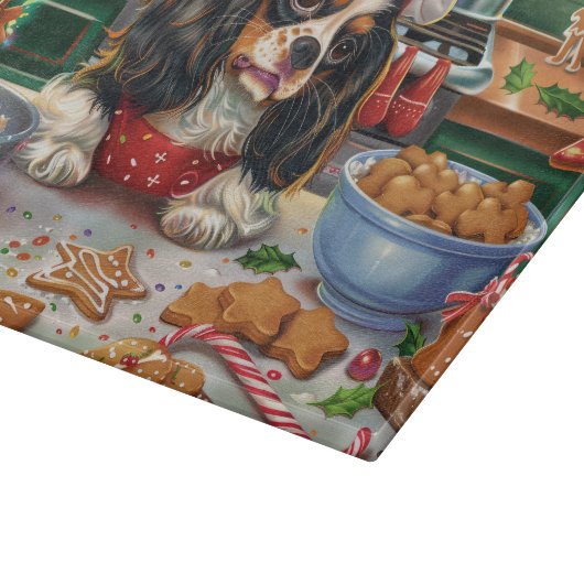Cavalier King Charles Spaniel Bakken Kerstmis Snijplank (Hoek)