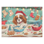 Cavalier King Charles Spaniel Bakken Kerstmis Tafelkleed (Voorkant (Horizontaal))