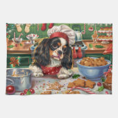 Cavalier King Charles Spaniel Bakken Kerstmis Theedoek (Horizontaal)