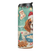 Cavalier King Charles Spaniel Bakken Kerstmis Thermosbeker (Gedraaid links)