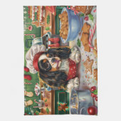 Cavalier King Charles Spaniel bakt Kerstmis Theedoek (Verticaal)