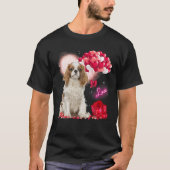 Cavalier King Charles Spaniel Balloon Heart Valent T-shirt (Voorkant)