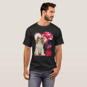 Cavalier King Charles Spaniel Balloon Heart Valent T-shirt (Voorkant volledig)