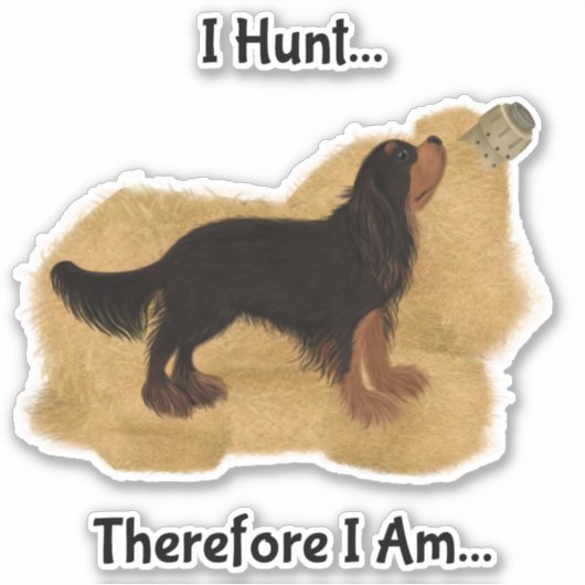 Cavalier King Charles Spaniel Barn Hunt Sticker (Voorkant)