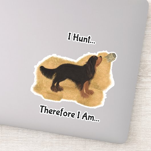 Cavalier King Charles Spaniel Barn Hunt Sticker (Detail)