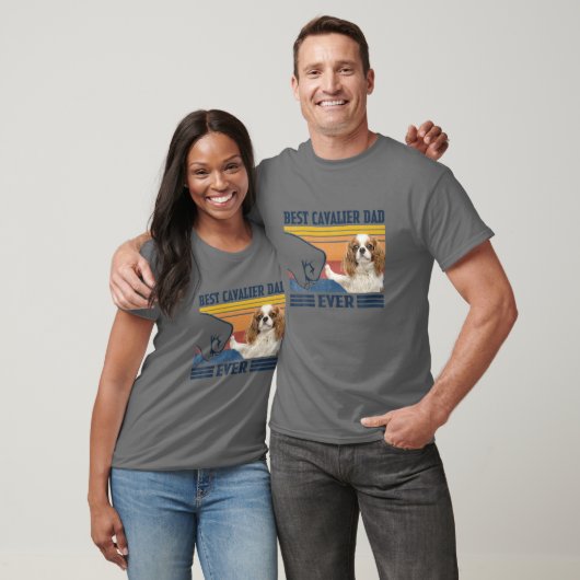 Cavalier King Charles Spaniel Best Cavalier Dad ev T-shirt (Unisex)