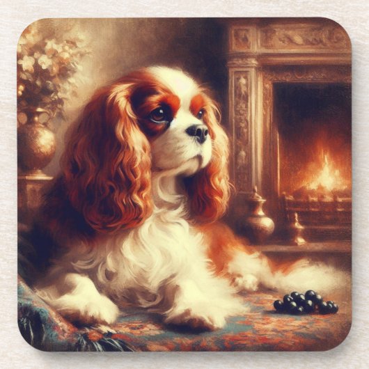 Cavalier King Charles Spaniel Bier Onderzetter (Voorkant)