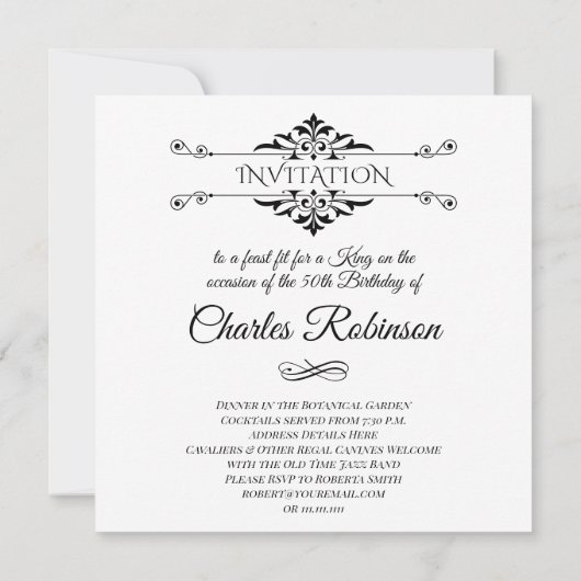 Cavalier King Charles Spaniel Birthday Bedankkaart (Achterkant)