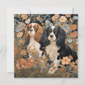 Cavalier King Charles Spaniel Birthday Bedankkaart (Voorkant)
