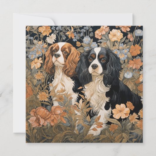 Cavalier King Charles Spaniel Birthday Bedankkaart (Voorkant)