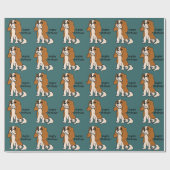 Cavalier King Charles Spaniel Birthday Gift Wrap Cadeaupapier (Vlak)