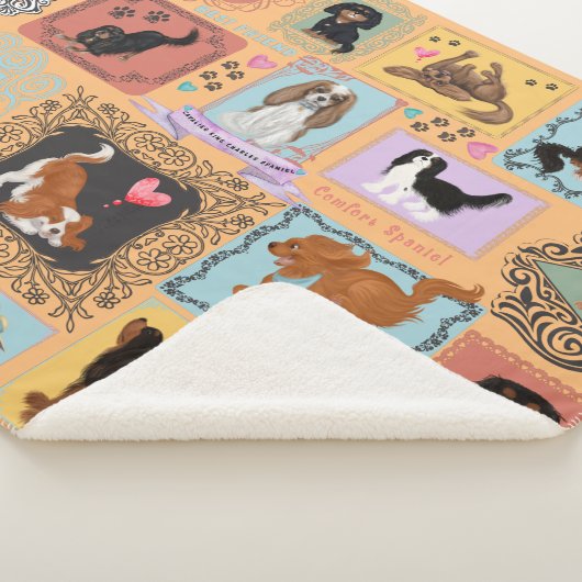 Cavalier King Charles Spaniel Blanket Sherpa Deken (3/4)