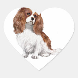 Cavalier King Charles Spaniel (Blenheim A) Hart Sticker