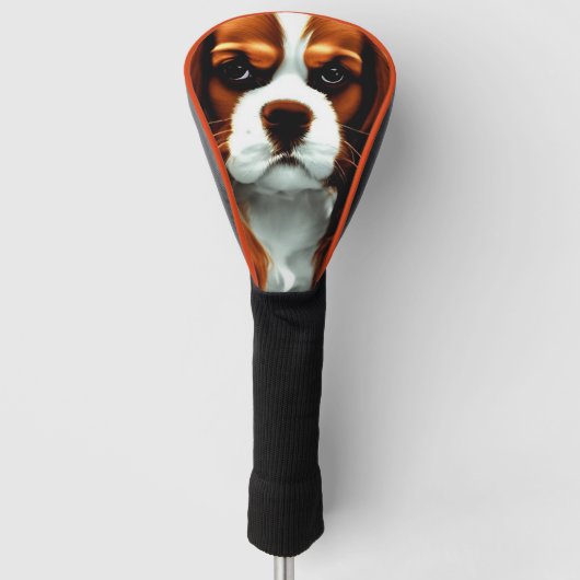 Cavalier King Charles Spaniel Blenheim Anime Golfheadcover (Voorkant)