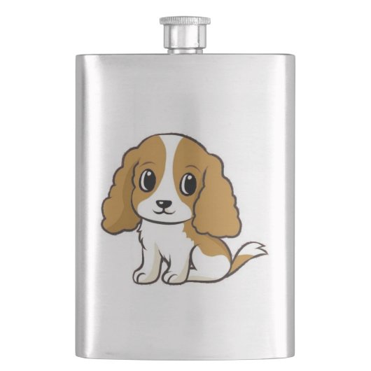 cavalier king charles spaniel blenheim cartoon flacon (Voorkant)