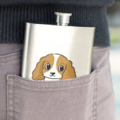 cavalier king charles spaniel blenheim cartoon flacon (Voorbeeld)
