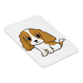 cavalier king charles spaniel blenheim cartoon magneet (Rechterzijde)