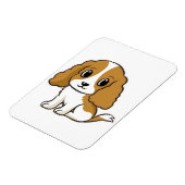 cavalier king charles spaniel blenheim cartoon magneet (Linkerzijde)