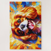 Cavalier King Charles Spaniel Blenheim Dog Acrylic Legpuzzel (Verticaal)