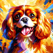 Cavalier King Charles Spaniel Blenheim Dog Acrylic Legpuzzel