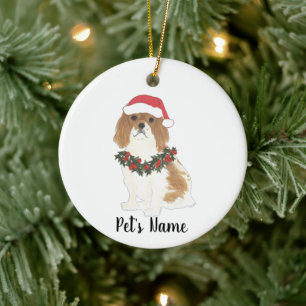 Cavalier King Charles Spaniel (Blenheim) Keramisch Ornament