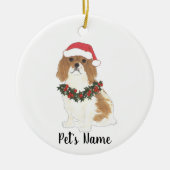 Cavalier King Charles Spaniel (Blenheim) Keramisch Ornament (Voorkant)