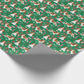 Cavalier King Charles Spaniel Blenheim Kerstmis Cadeaupapier (Hoek)