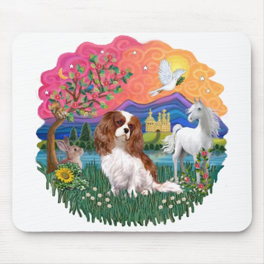 Cavalier King Charles Spaniel (Blenheim) Muismat (Voorkant)