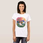 Cavalier King Charles Spaniel (Blenheim) T-shirt (Voorkant volledig)