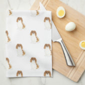 Cavalier King Charles Spaniel (Blenheim) Theedoek (Quarter Fold)